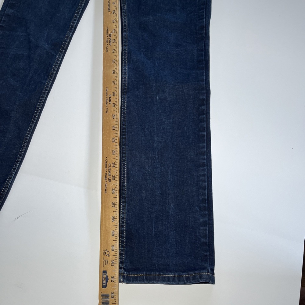 Levi's 511 Blue Jeans Men's 32x34 Dark Wash EUC Preppy Cowboy Western Work - Picture 9 of 12